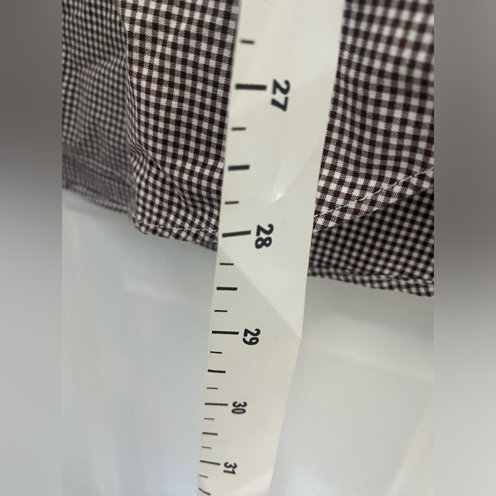J Crew Shirt Men’s Large Button Up Long Sleeve Flex Washed Slim Fit Check - Picture 7 of 10
